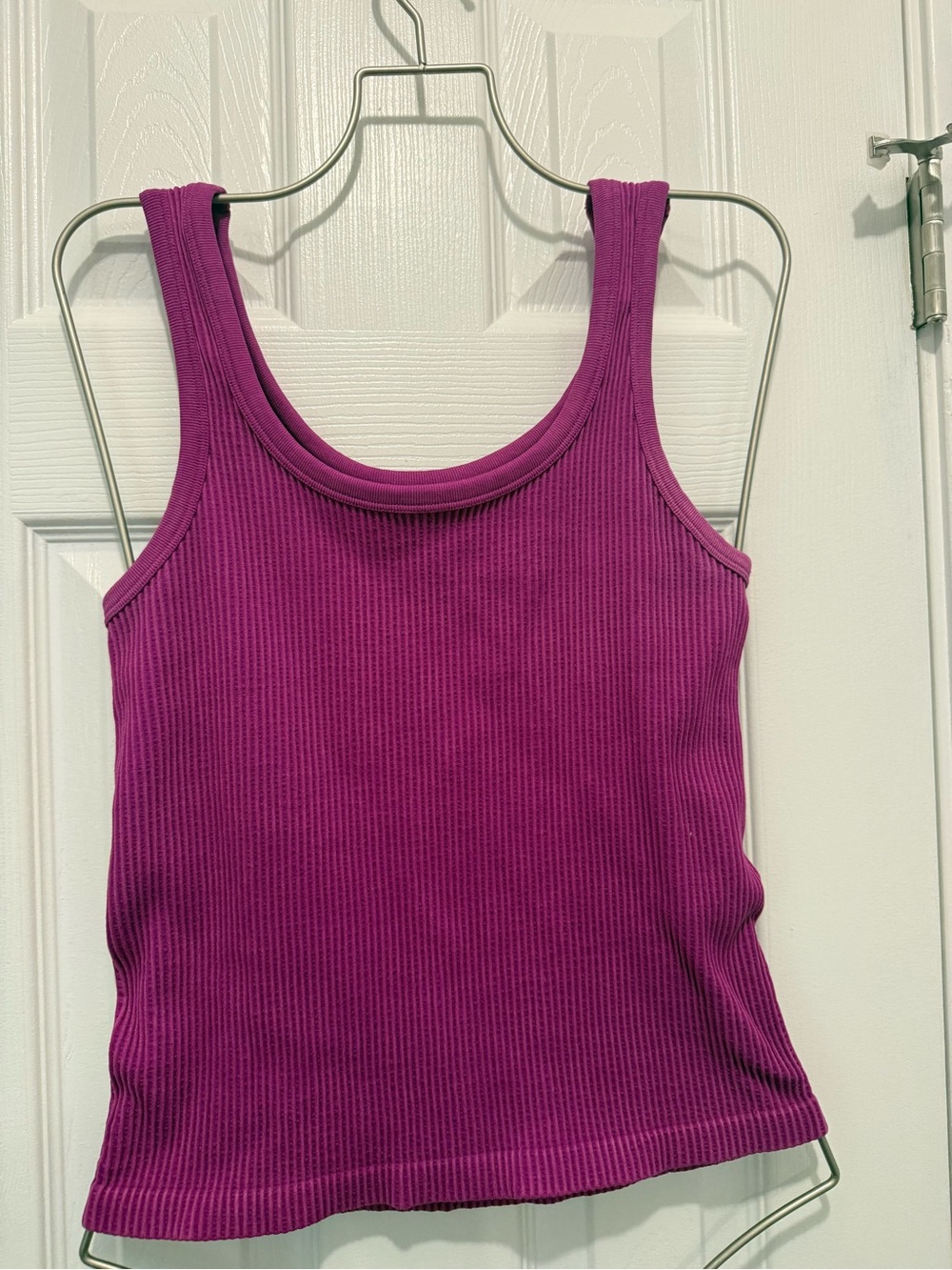 Grace & Lace Ribbed Brami Tank Top in Fuchsia